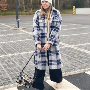 H\u0026M | Jackets \u0026 Coats | Hm Blue Plaid 